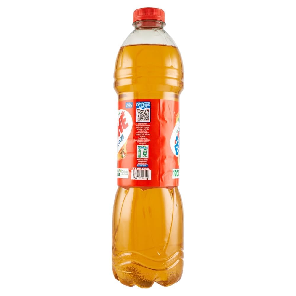 Italian Gourmet Estathé Assortiment Thé Glacé Italien Citron & Pêche (Limone + Pesca) – Pack 12x 1,5 L (18 L Total) – 6 Citron + 6 Pêche – Boisson au Thé Infusé, Sans Gluten + Italian Gourmet Polpa