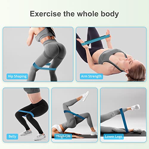 Resistance Band Set, 5 Latex Exercise Bands With 5 Resistance Levels, Skin Friendly Elastic Bands For Home Exercise, Physical Therapy, Strength Training, Yoga, Pilates - Blue #TOP3