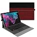 Produktbild Fintie Hülle für Microsoft Surface Pro 7/ Pro 6/ Pro 5/ Pro 4/ Pro 3 12,3 Zoll Tablet - Multi-Sichtwinkel Hochwertige Tasche Schutzhülle aus Kunstleder, Type Cover kompatibel, Dunkelrot