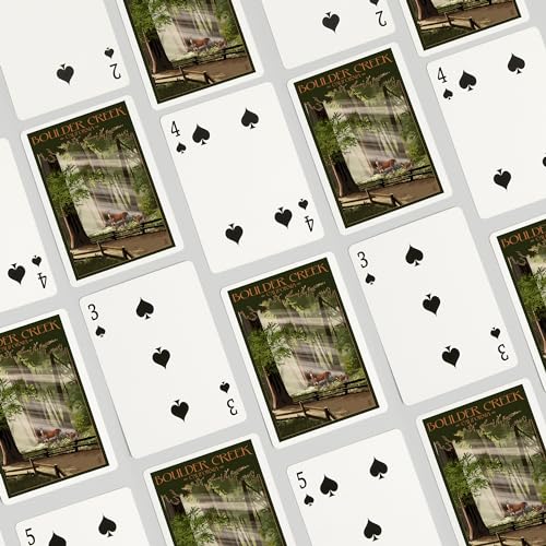 Baraja de cartas Poker Lantern Press 52 piezas miniatura 4