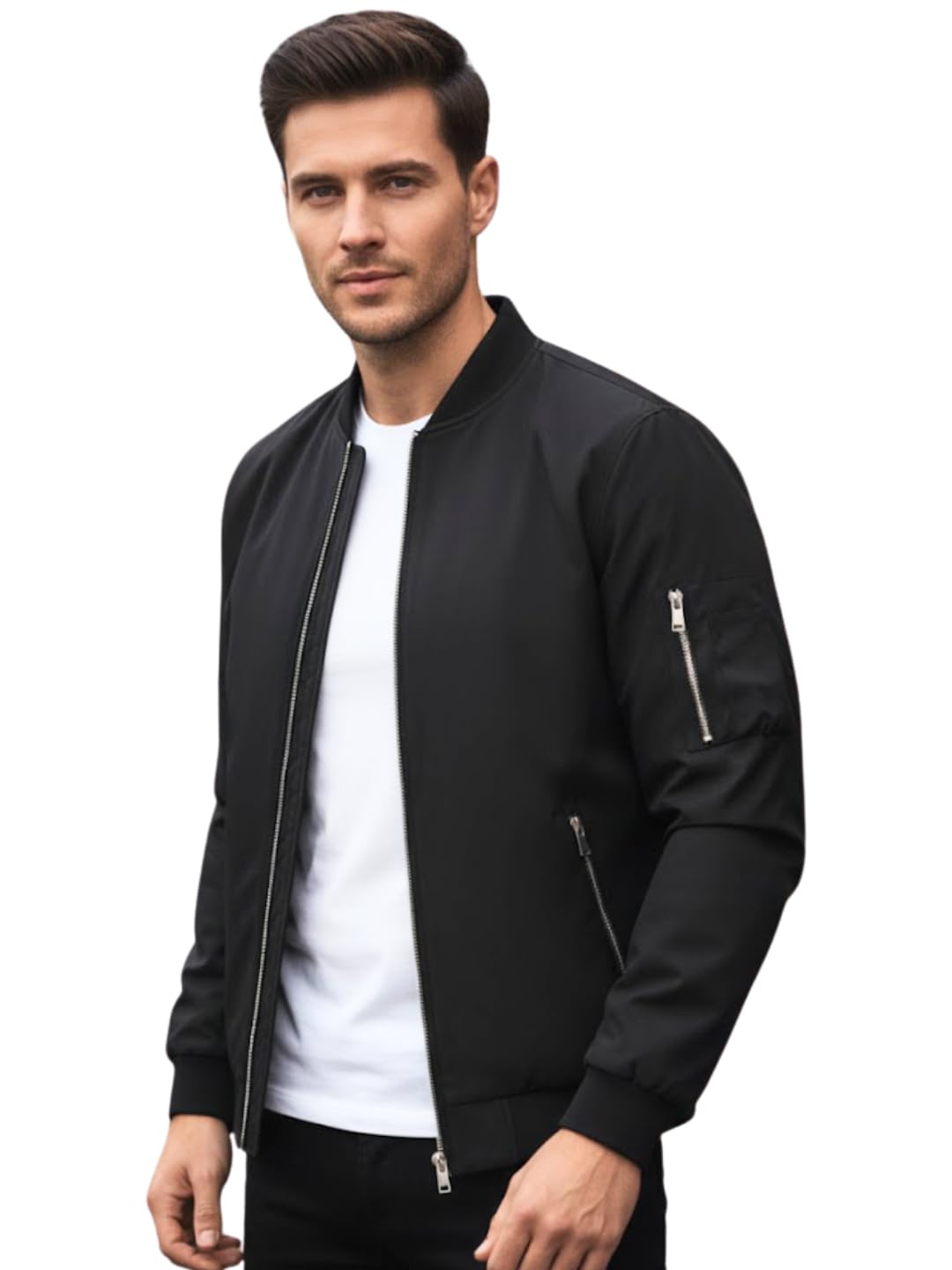 mia fashion Jacket for Men Winter Wear Full Sleeves Jacket | Zipper Lightweight Jacket | Casual Bomber Regular Fit-picture-12