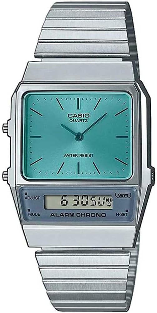 Amazon.com: Casio Men's Watch - AQ-800EC-2ADF Blue Dial, Silver