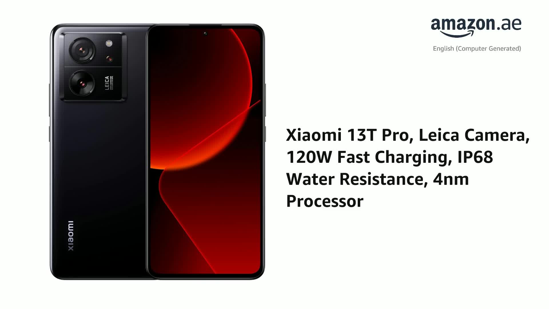 Xiaomi 13T Pro (Black 12GB RAM, 512 Storage) - Leica professional
