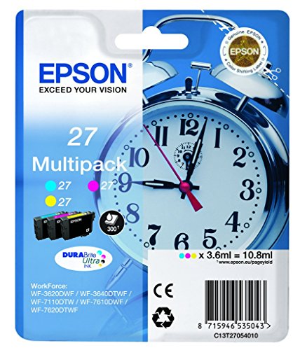 Preisvergleich Produktbild Epson C13T27054010 Tintenpatrone, Blau, Rosa, Gelb