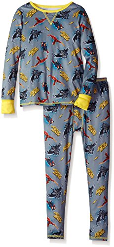 Cuddl Duds Justice League Toddler Boys' Climatesmart Essential Poly 2-Piece Set