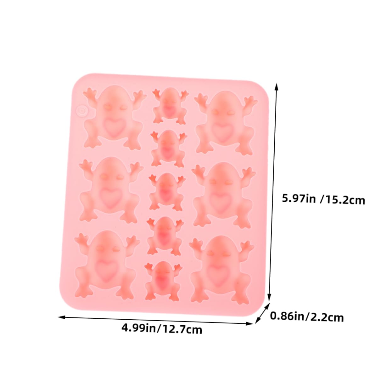 NUOBESTY Lot De 5 Moules À Chocolat En Silicone En Forme De Grenouille Pour Fondant Bonbons Décoration De Gâteaux Démoulage Facile 2 Pièces X 5