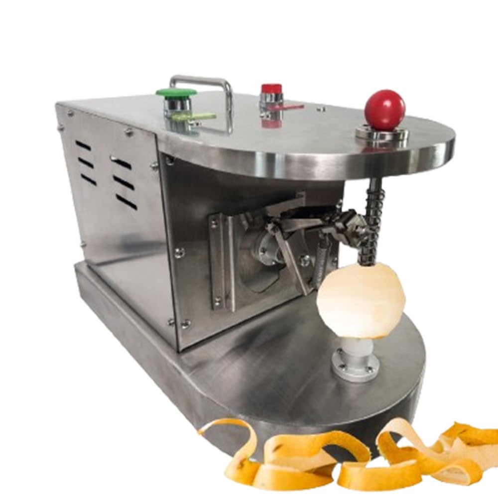 ShaiVrissian Commercial Fruit Orange Peeling Machine,Electric Lemon Orange Peeler,500 Pieces/Hour,Adjustable Thickness,Automatic Stop,For 50-100mm Apples,Oranges,Potatoes,Peaches