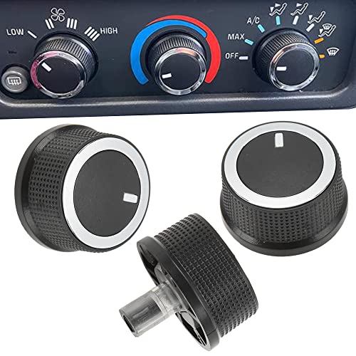 Danbojit 3 Pack 84141127 Savana Control Knob Compatible With 2008-2021 Chevrolet Express, 2008-2017 Gmc Savana Climate Control Knob 84793085 Air Conditioner Heater Control Switch Knob #TOP7