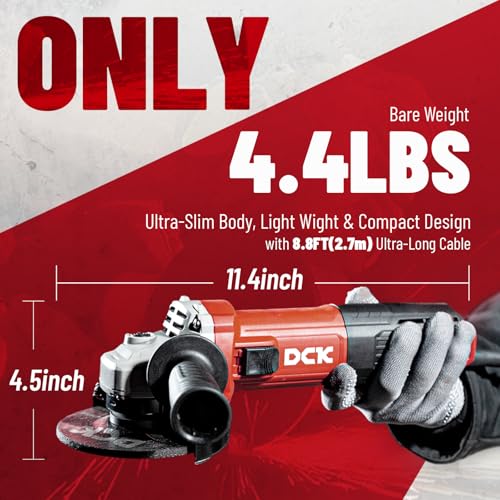 DCK 9.0-Amp High-Speed Grinder