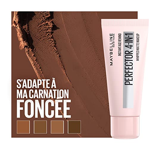 Maybelline New York - Perfecteur de Teint Matifiant 4-en-1 Multi-Usages - Fond de Teint Instant Anti Age Perfector - Teinte : 05 DEEP - Contenance : 30 ml
