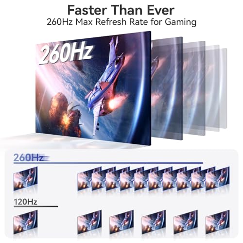 Image of EHOMEWEI Q1g Pro 260Hz QLED 2.5K Portable Gaming Monitor, 15.6 inch 400Nit Brightness 16:9 Display 2560 * 1440 100% DCI-P3 for Working /Gaming /Travel Phone /Switch /Windows MacOS