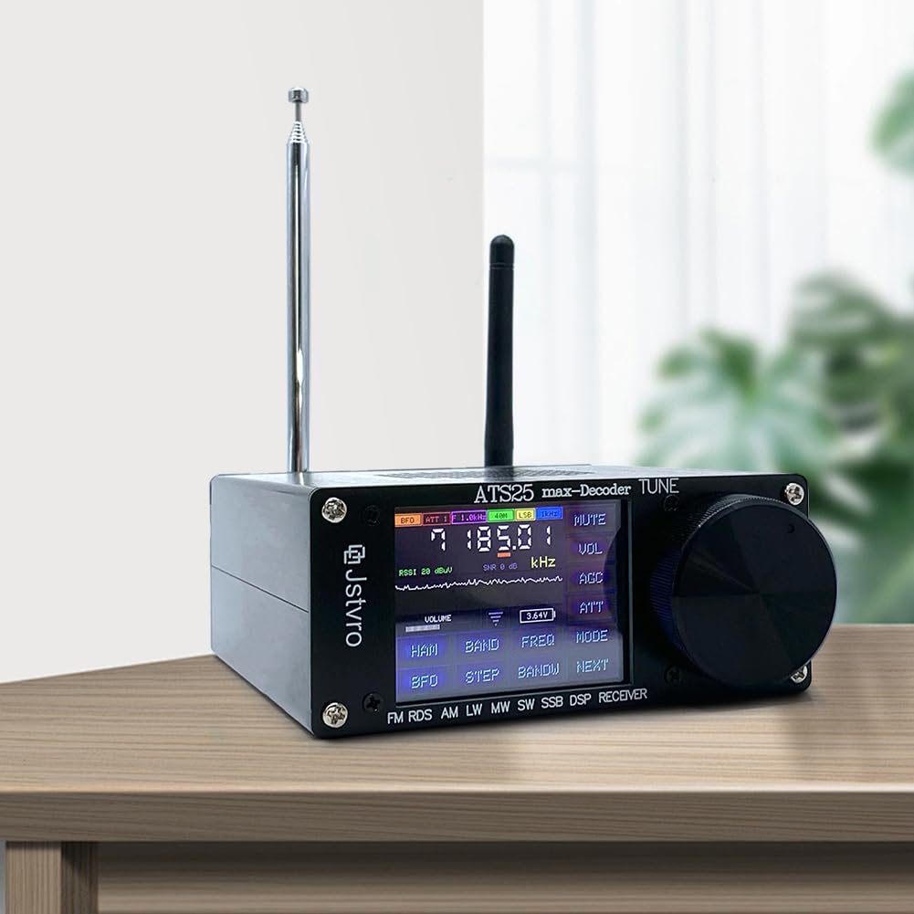SI4732 ATS-25 Max-Decoder FM RDS AM LW MW SW SSB DSP Receiver V4.16 CW RTTY WiFi Li-Po 3000mAh