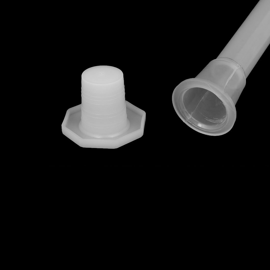 Aexit Kit Long Funnels Neck Clear Plastic Volumetric Measuring Flask Heatproof Filtering Funnels for Laboratory