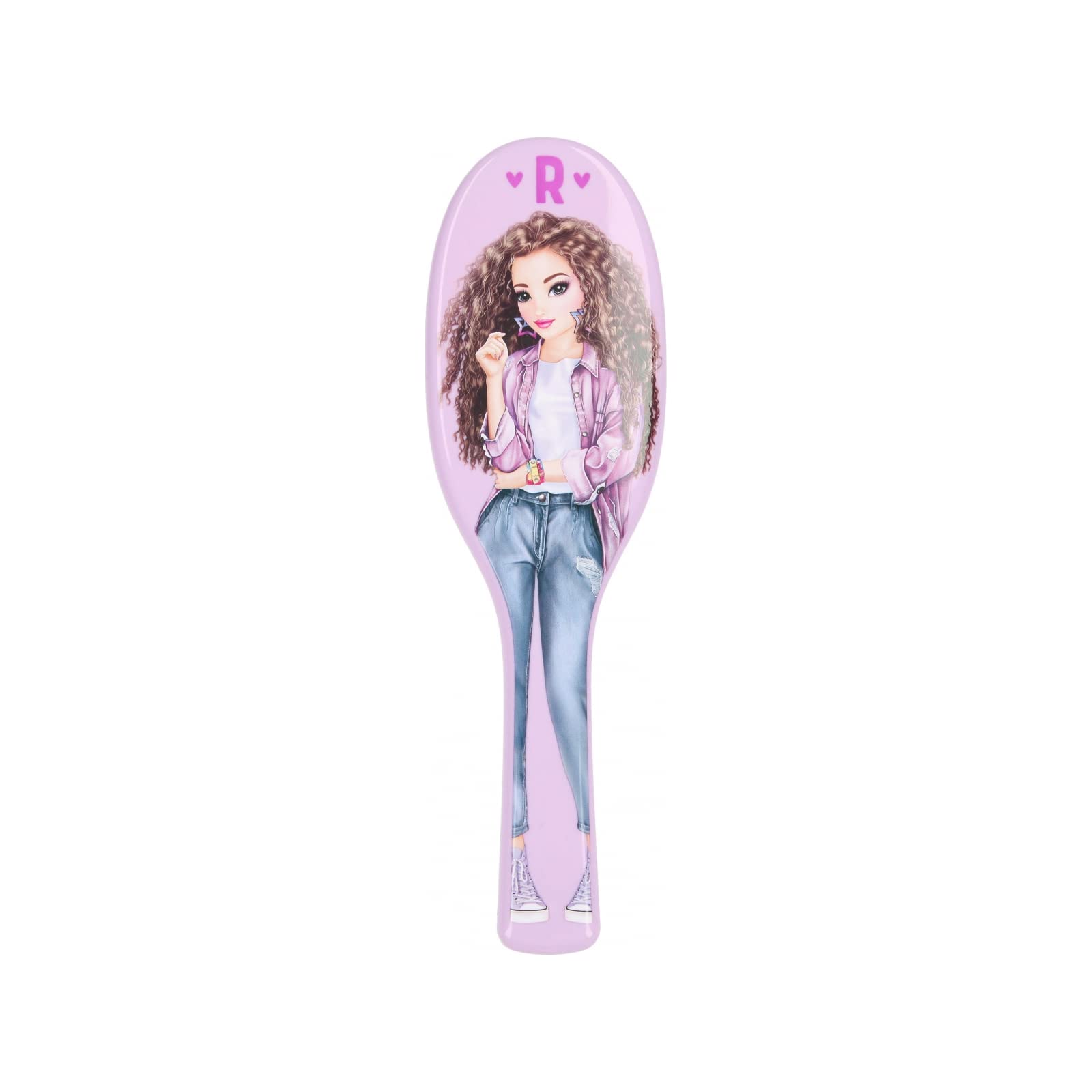 Depesche 4899-038 TOPModel - Cepillo para el cabello de forma clásica en color lila, con modernas cerdas desenredantes, dimensiones: aprox. 3,6 x 8,7 x 27 cm