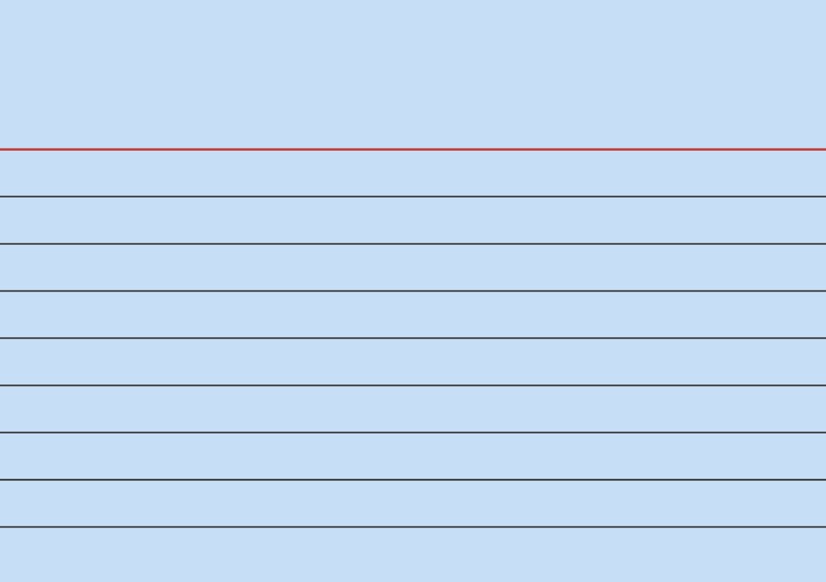 Brunnen Index Cards (A7 Lined, 100 ea, Shrink-Wrapped) Blue, 102270130