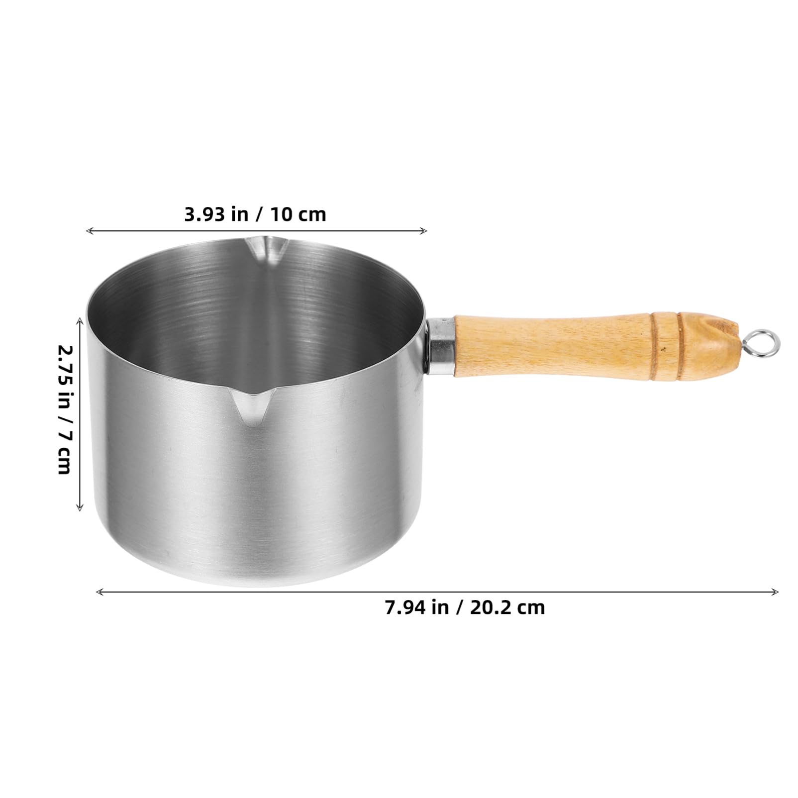 Alipis Stainless Steel Butter Melting Pot Nonstick Small Saucepan Handle for Quick Oil Boiling and Melting for Stove Top Cooking and Easy Cleanup Capacity