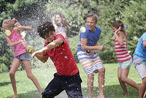 Image of Go Hooked Rapid-Fill Holi Water Balloons Set of 6 | Self-Sealing Multi-Color Magic Water Balloons for Kids & Adults | Quick Fill Party Splash Balloons for Festivals & Outdoor Fun (222pcs, Multicolour)