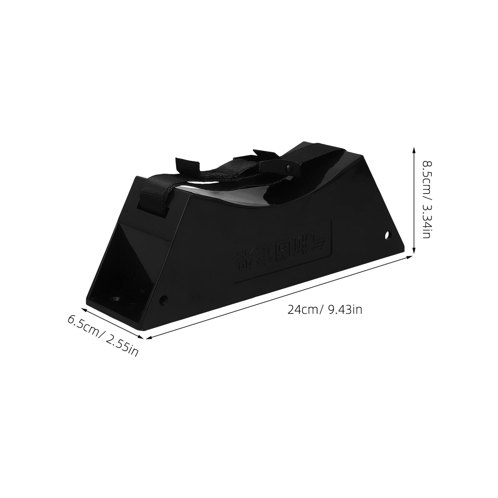 Support de Bouteille de Gaz Mural pour Réservoir Propane 40l Noir | Fixation avec Sangle Réglable, pour Bateaux et Laboratoires, Installation Simple, Maintien Sécurisé