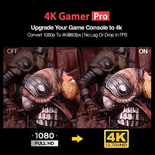 PhotoFast 4K Gamer Pro Video Game Console HDMI 4K upscaler 1080p to 4k @60fps without lag upscale for Nintendo Switch/Nintendo Switch OLED/Wii U/PlayStation 4 / PS3 / Xbox & more — 사진 2