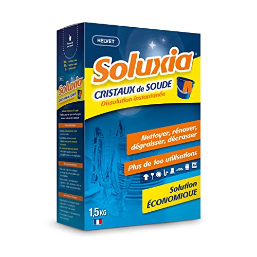 Cristaux de Soude - Dissolution Instantanée - 1,5Kg,