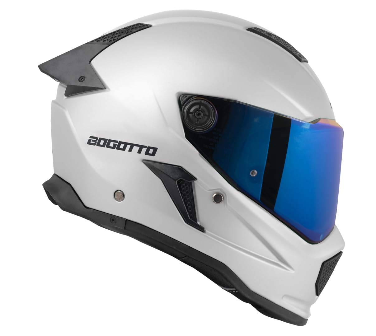 Bogotto Rapto Helm, Weiß Matt, XL, Integralhelm, ECE 22.06 | Beschlaghemmend