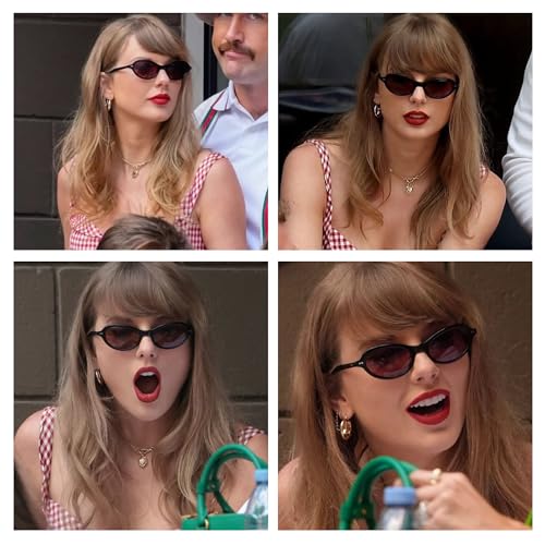 VANLINKER Trendy Oval Polarized Sunglasses for Women Men Small 90s Style Retro Cat Eye Frame Narrow Sleek Design VL98473