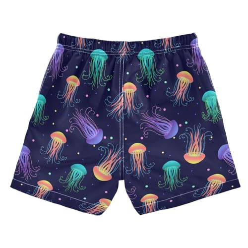 Colorful Jellyfish Boys Swim Trunks Kids Beach Board Shorts Swimsuit 3-14 Years-2T2
