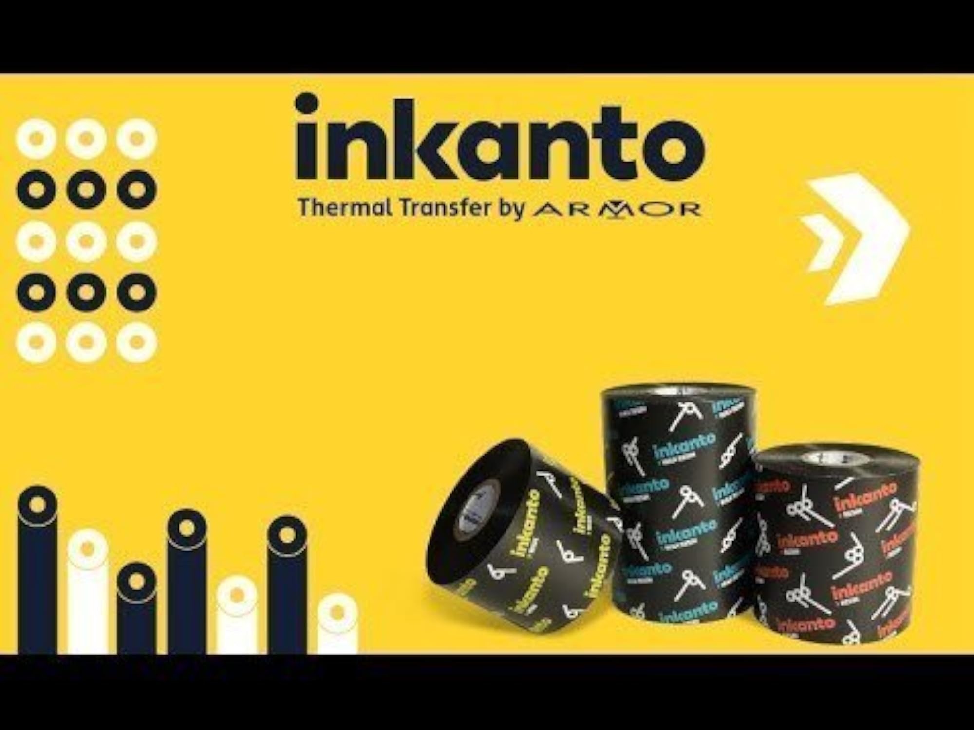 110 X 300 Meters Thermal Transfer Barcode Ribbon Wax For Printer