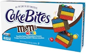 The Original Cakebites by Cookies United, Grab-and-Go Bite-Sized Licensed Snacks (Family Pack, M&Ms)
