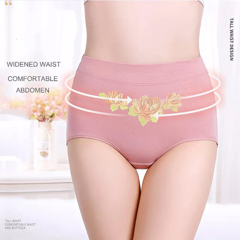 Image of Women's Multicolor Nylon Cotton High Waist Tummy Control Panty
