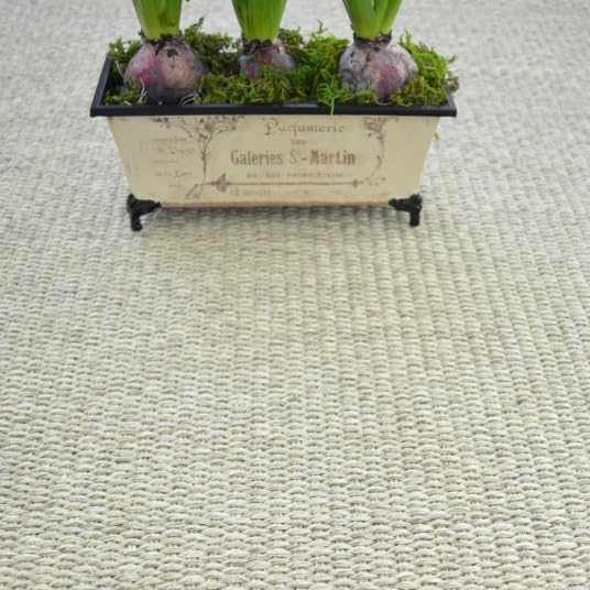 Tapis Sisal Quintana blanchi - Ganse polypropylène chocolat - 160 x 230 cm