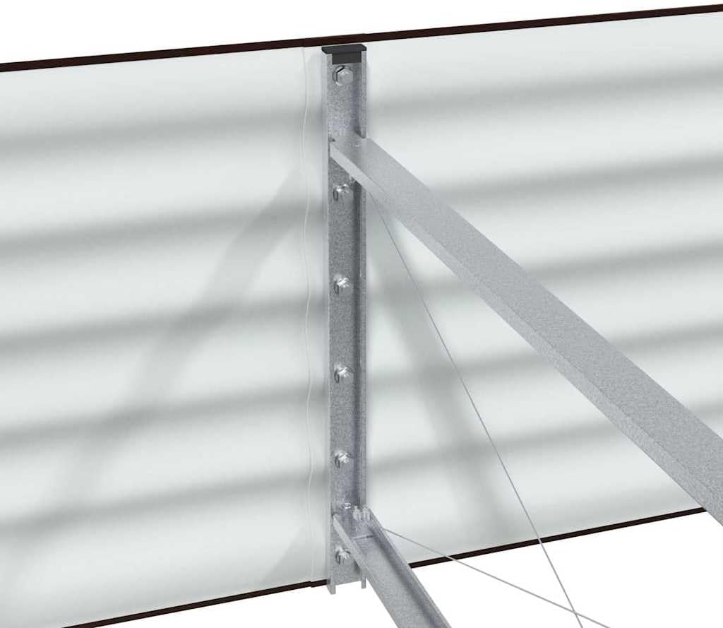 Modern Raised Garden Bed 157.48 x 31.50 x 17.32 in Brown Steel Planter Box for Outdoor Patio, Minimalist Elevated Garden Bed for Herbs Flowers Vegetables, Durable Assembly Required