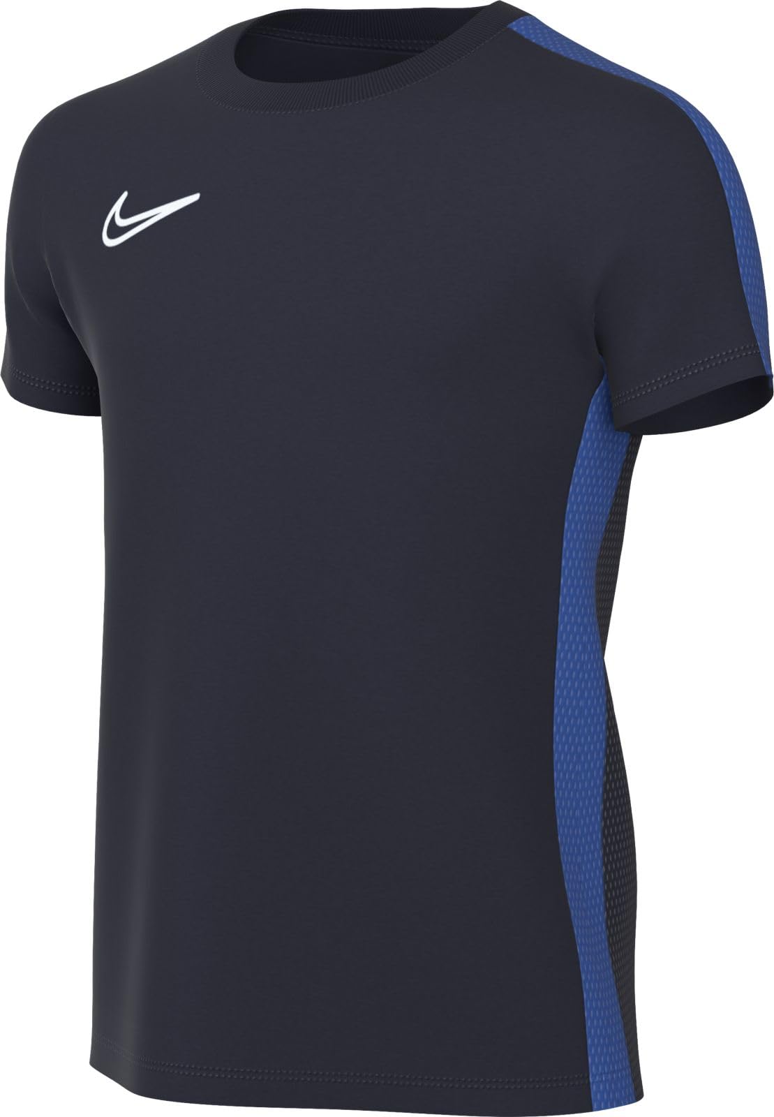 NIKE DR1343-451 Y NK DF ACD23 TOP SS T-Shirt Unisex Obsidian/Royal Blue/White Size XS