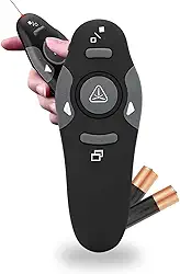 Apresentador De Slide Sem Fio Apontador PowerPoint Caneta Passador de Slides Multimídia Aulas Palestras Congressos Simpósios Reuniões Avançador de Slides Premium Controle