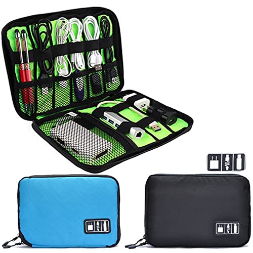 Organizzatore per la gestione dei cavi Cassa del kit di sistema di sacchetti di stoccaggio dell'organizzatore dei cavi USB Cavo dati Auricolare Filo Penna Power Bank Digital Gadget Devices Borse da vi