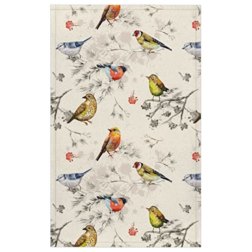 Jxdxhcw 2 Pack Kitchen Towel Birds Branch Pattern Soft Absorbent Dish Towel Tea Towels Hand Towel For Drying Dishes Cleaning Cooking 18 X 28 Inch #TOP1