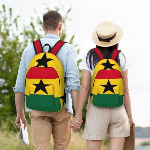 Mochila de mano para laptop con compartimentos y diseño de Ghana 6