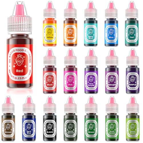 Image of 18 Color Oil Based Food Coloring (M)