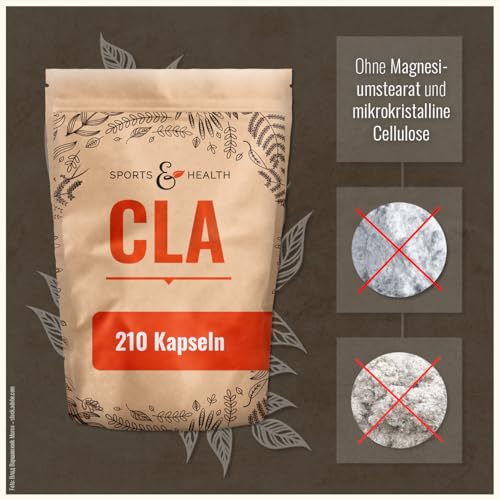 CLA Kapseln - 210 Kapseln - 3000mg pro Tagesdosierung - Hochdosiert - Konjugierte Linolsäure