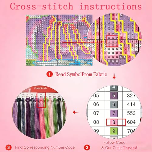 Image of Tiwabb Cross Stitch Kits for Adults Beginners,Easter Egg Cross Stitch Kits with Framed,Embroidery Kit for Beginners,Partial Rabbit 11CT Cross-Stitch Arts and Crafts for Adults 6.7x6.7inch