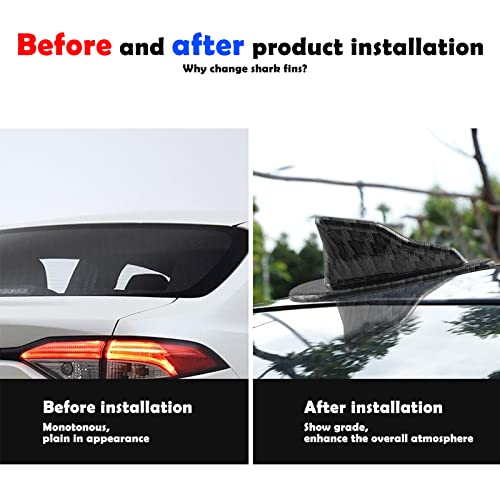 Qodolsi 10 Pcs Diffuser Shark Fin Kit, Car Roof Shark Fins Spoiler Wing Splitter, Stick-On Spoiler Roof Air Vortex Aerial Decorative, For Car Truck Suv (Carbon Fiber Black #100) #TOP3