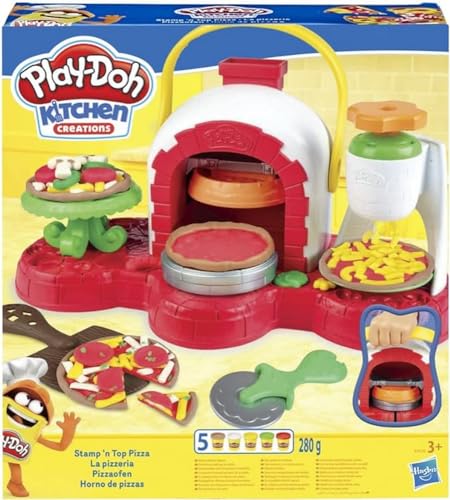 Play-Doh Hasbro Pizzeria (playset con 5 vasetti di Pasta da...