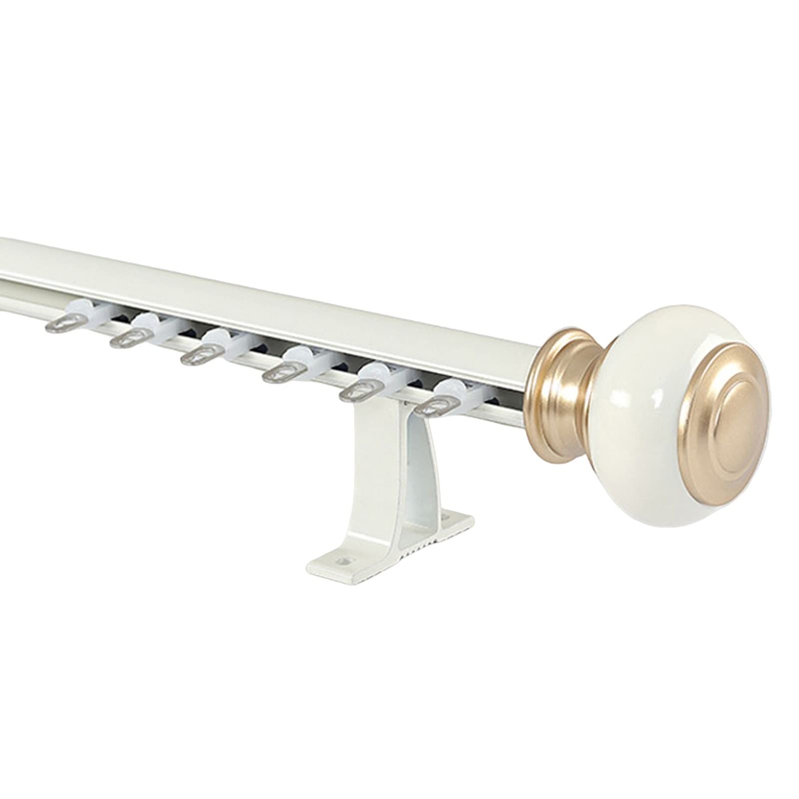 Curtain Rod Light Luxury Curtain Track Minimalist Curtain Rail Wall Mounted Curtain Rod For Room Divider Curtain Track Set For Livingroom Bedroom Showroom Office (Color : D-single, Size : 13.1ft/400