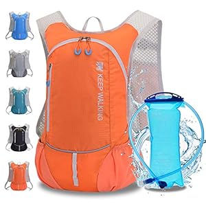 Drinkrugzak, drinkrugzak, rugzak met 2 liter drinkzak, outdoor, hardlopen, fietsen, mountainbiken, wandelen, klimmen, skiën, jacht-pouch, waterrugzak met drinken, voor mannen en vrouwen