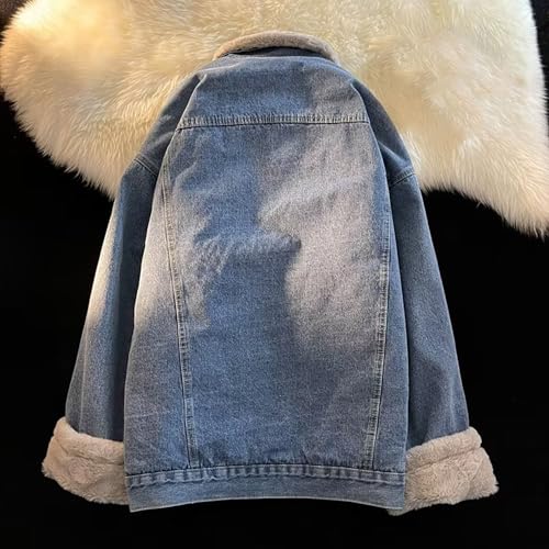 Chaqueta de hombre estilo sherpa denim con forro térmico miniatura 7