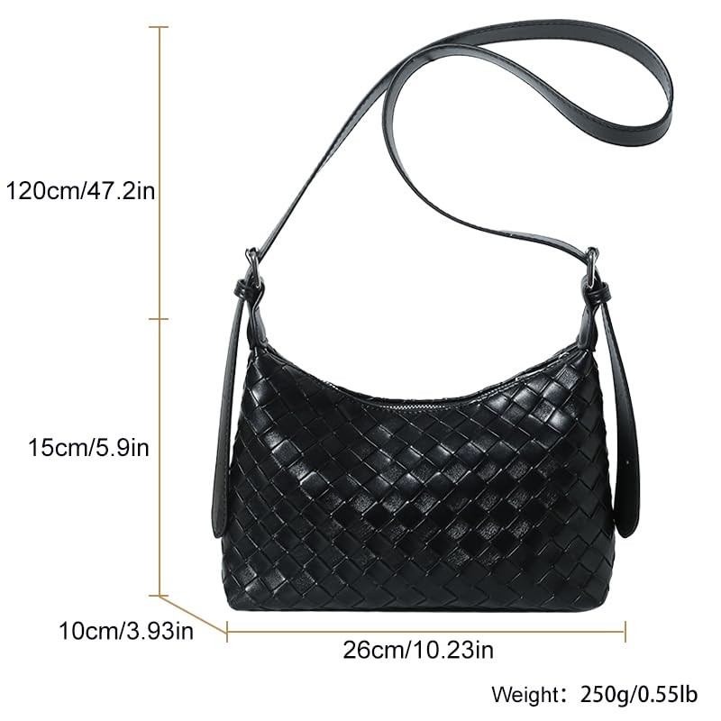Hobo Bags for Women,Vegan PU Leather Crescent Shoulder Bag Crossbody Handbag Underarm Bag with Adjustable Strap