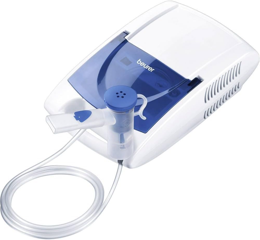 Beurer IH 21 Aerosol Ad Aria Compressa Con Accessori Completi, Nebulizzazione di Farmaci Liquidi per raffreddore, asma e malattie respiratorie, Capacità di nebulizzazione (> 0,20 ml/min)