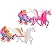 Globo Bambola con Carrozza Unicorno, Multicolore, C.T. 02818