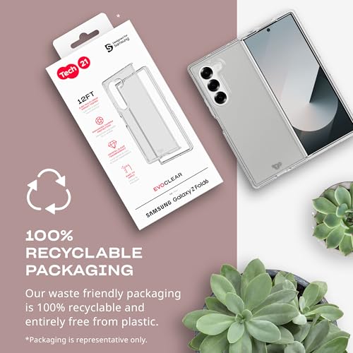 Tech21 EvoClear case for Samsung Galaxy Z Fold6 - Impact Protectoin -Anti-Yellowing - Clear case - image 5