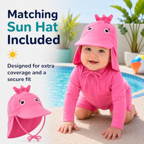 Image of Cuddle Club One-Piece Sunzies Swimsuit UPF 50+ Sun Protective Sunsuit
